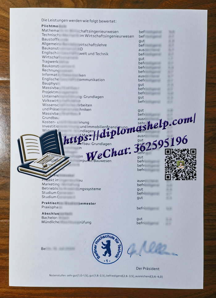 BHT Berlin transcript