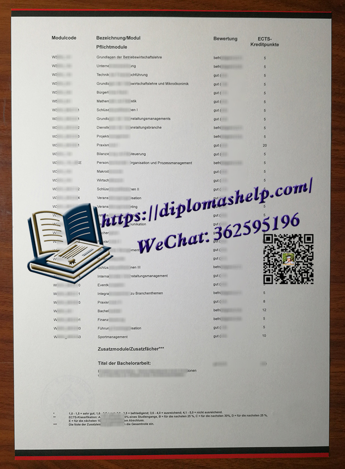 DHBW transcript