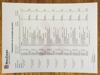 Grant MacEwan University transcript