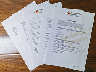 Hanze University of Applied Sciences transcript
