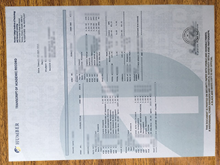 Humber Polytechnic transcript