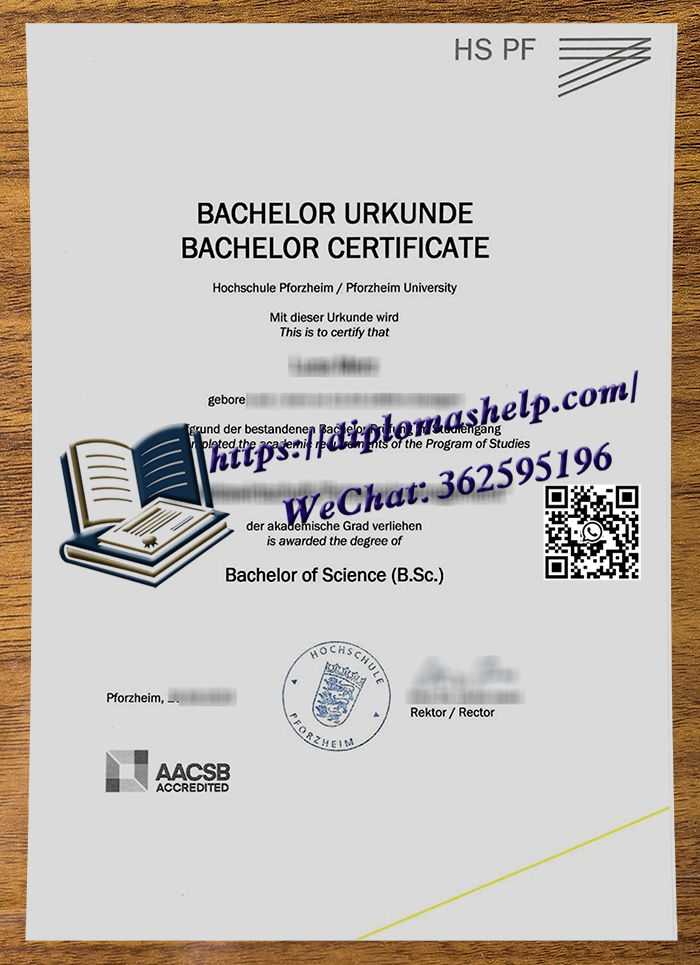 普福尔茨海姆应用技术大学文凭