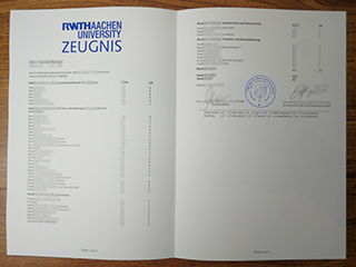 RWTH Aachen zeugnis