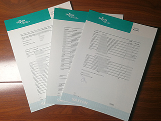 Saxion University transcript