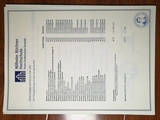 Wilhelm Büchner Hochschule transcript