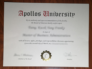 Apollos University degree