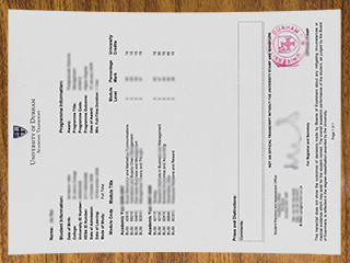 杜伦大学官方成绩单