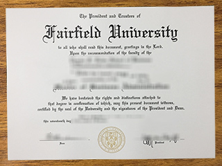 费尔菲尔德大学毕业证书