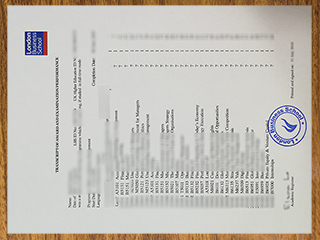 英国伦敦商学院成绩单