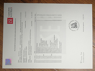 英国伦敦政经学院成绩单