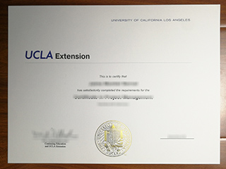 UCLA Extension certificate