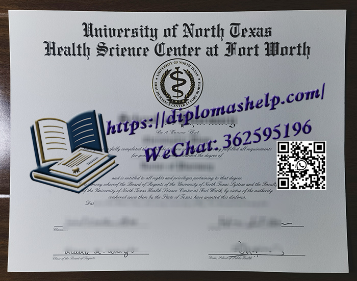 UNT Health Fort Worth diploma