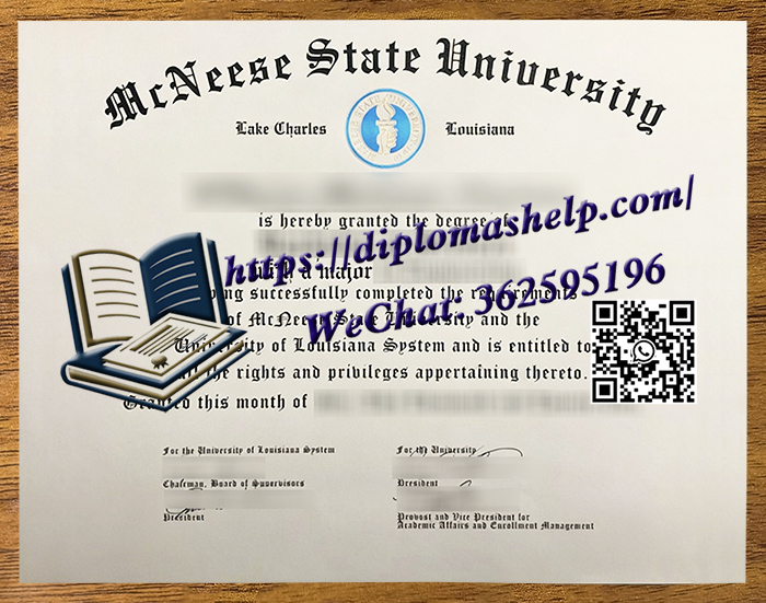 麦克尼斯州立大学文凭