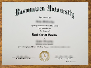 拉斯穆森大学毕业证书
