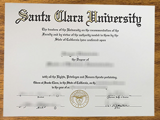 圣塔克拉拉大学毕业证书
