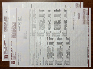 美国天普大学成绩单