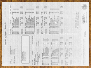 University of Missouri–Kansas City transcript