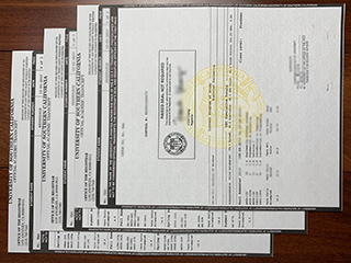 美国南加州大学成绩单