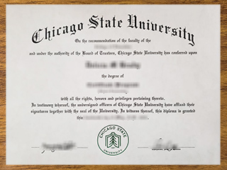 芝加哥州立大学毕业证书