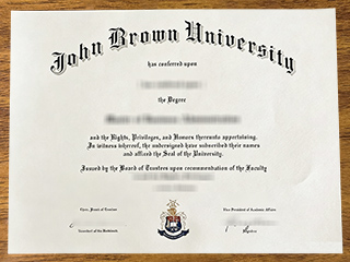 约翰布朗大学毕业证书