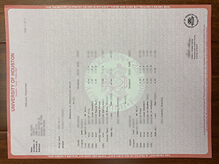美国休斯顿大学成绩单