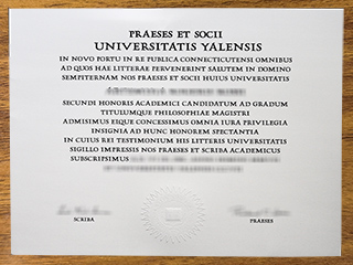 耶鲁大学毕业证书