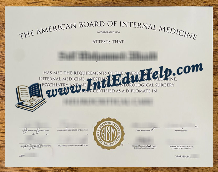 ABIM diploma