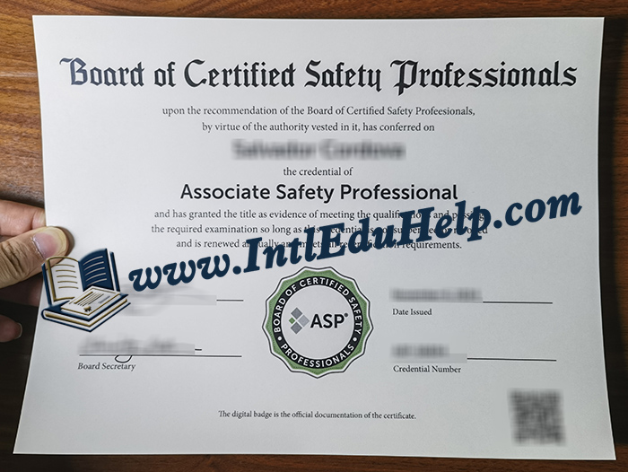 ASP certificate