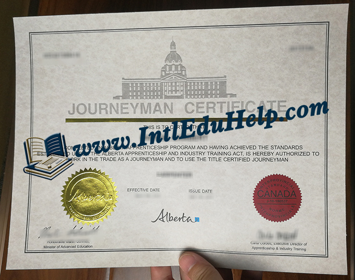 Alberta Journeyman Certificate