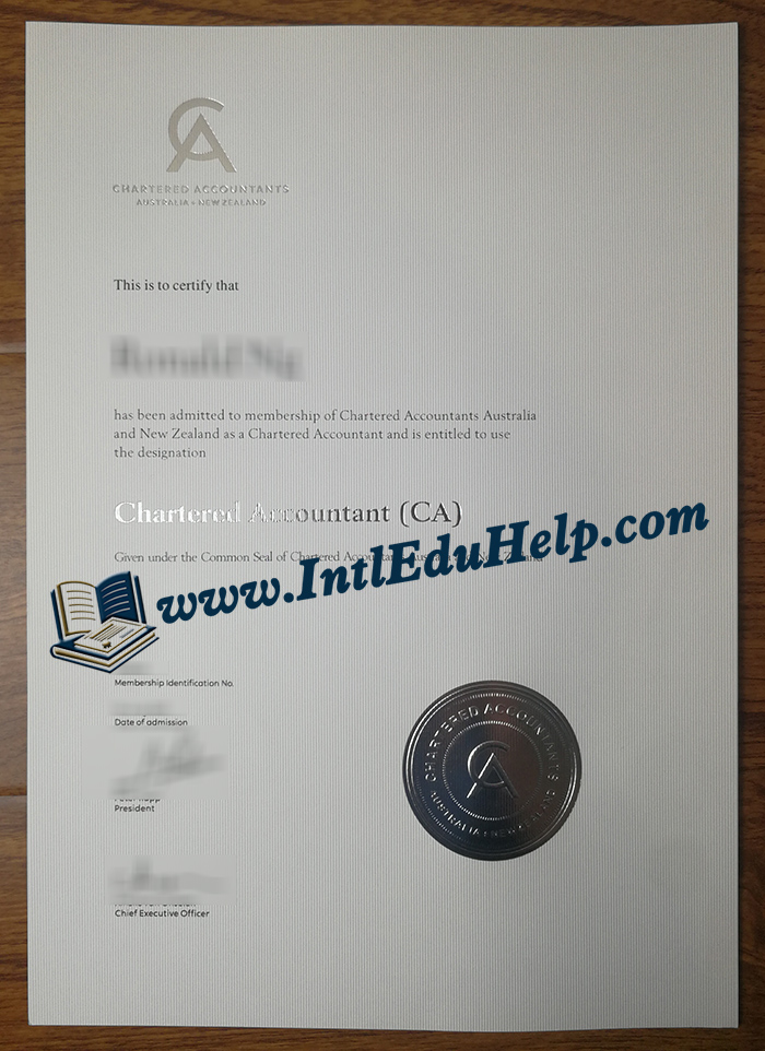 CAANZ certificate