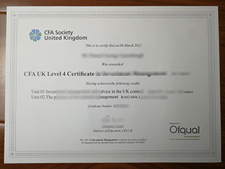 CFA UK Level 4 Certificate