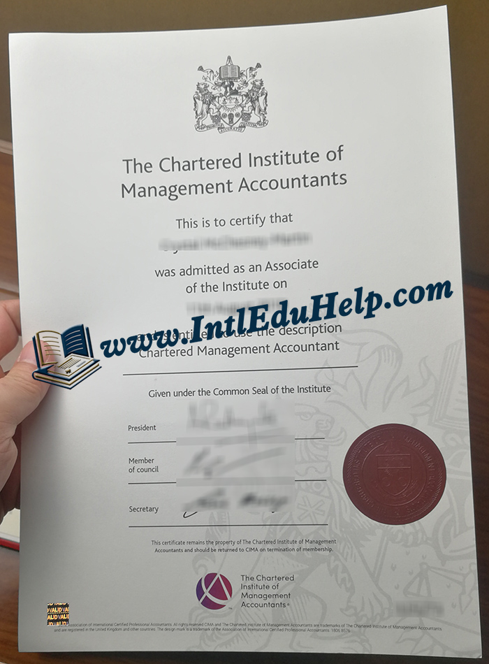 CIMA certificate