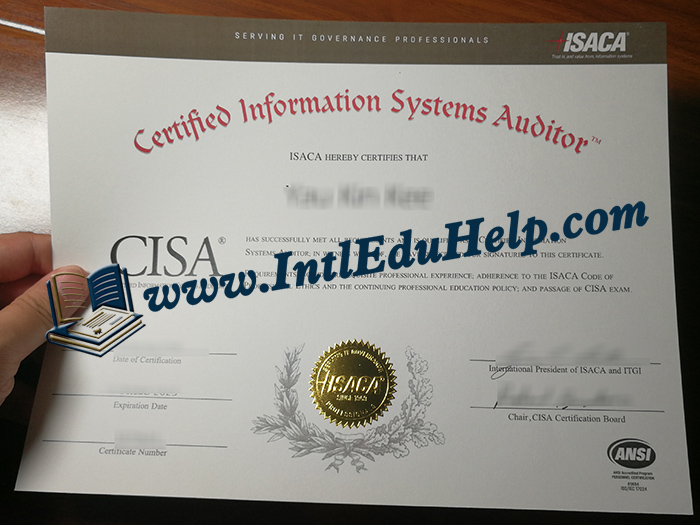 CISA certificate.