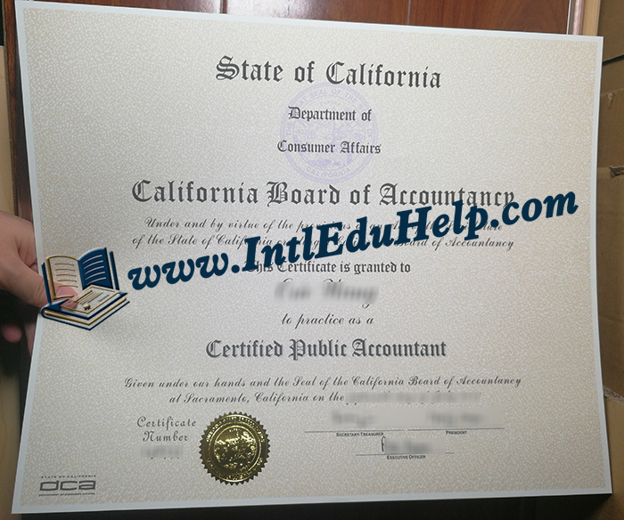 California CPA certificate
