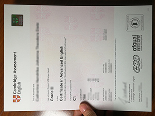 Cambridge CAE certificate