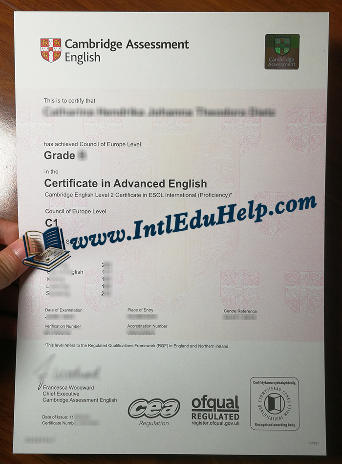 C1 Advanced Certificate