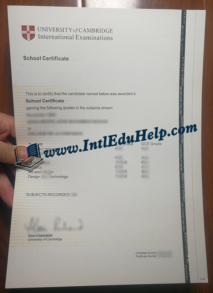 Cambridge School certificate