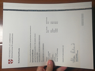 Cambridge School certification