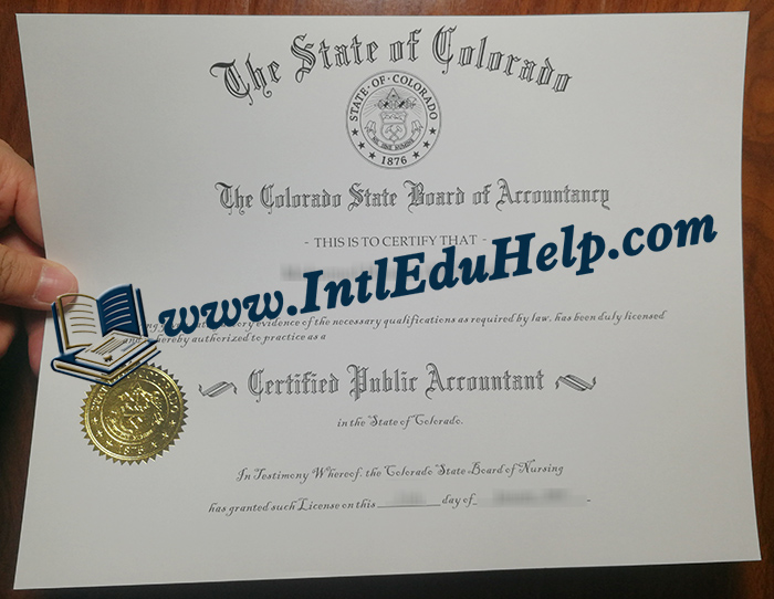 Colorado CPA certificate