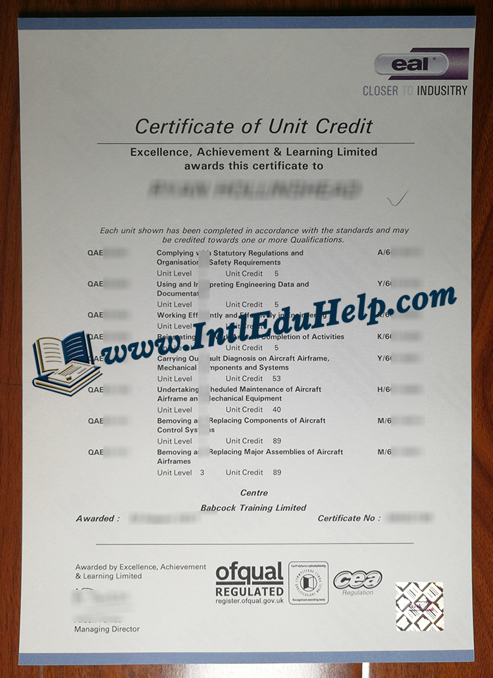 EAL transcript