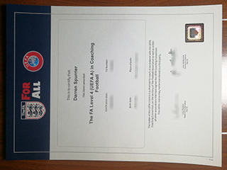 FA Level 4 (UEFA A) certificate