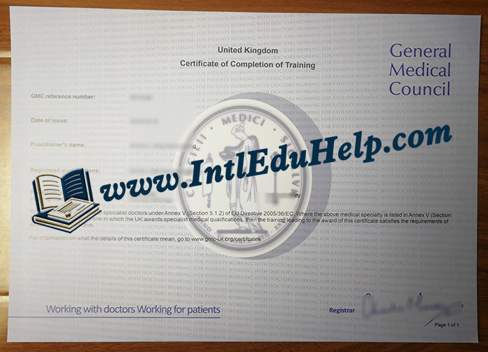 GMC certificate