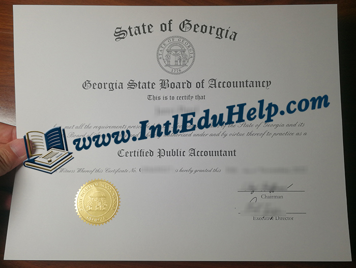 Georgia CPA certificate