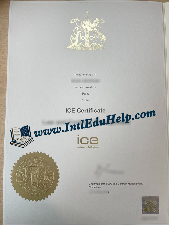 ICE certificate