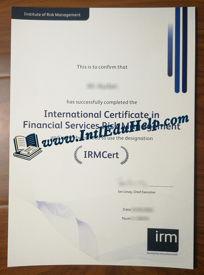 IRM certificate