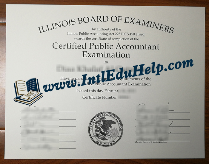 Illinois CPA certificate