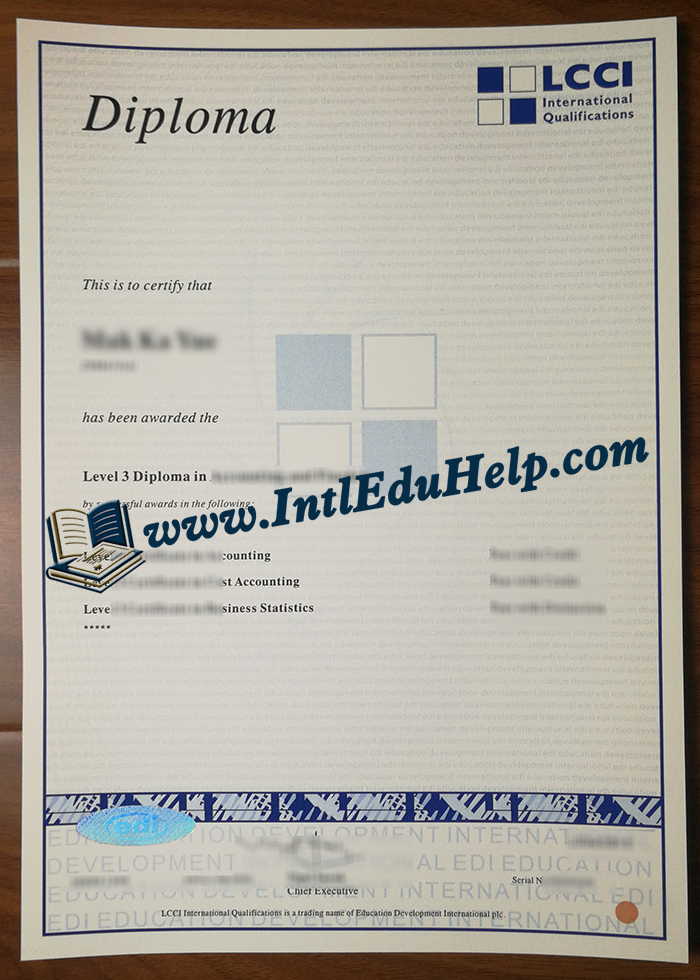 LCCI Level 3 diploma