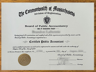 Massachusetts CPA license