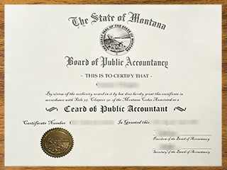 Montana CPA license