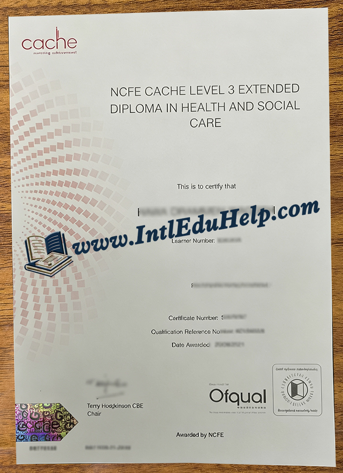 NCFE CACHE Level 3 diploma